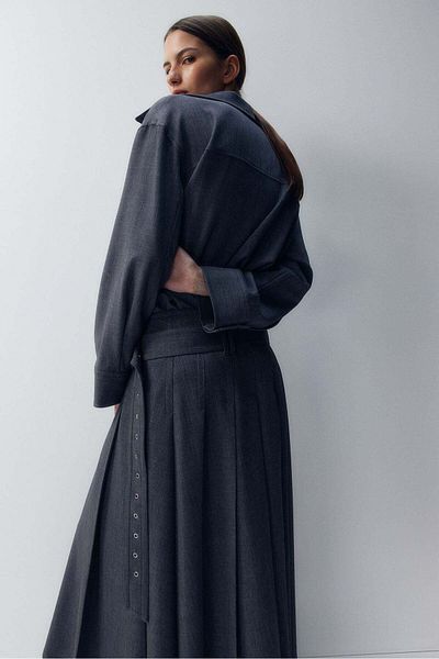 H&M Pleated A-line skirt