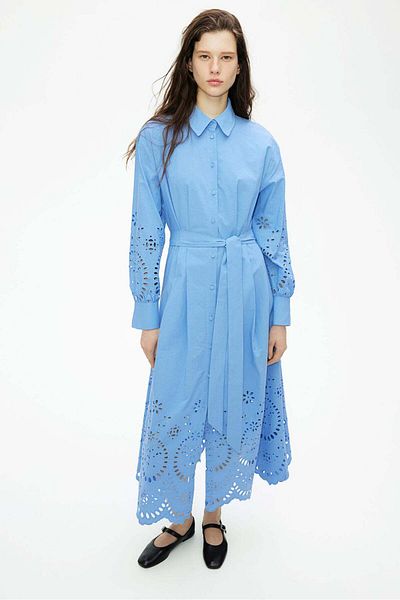 H&M Broderie anglaise shirt dress
