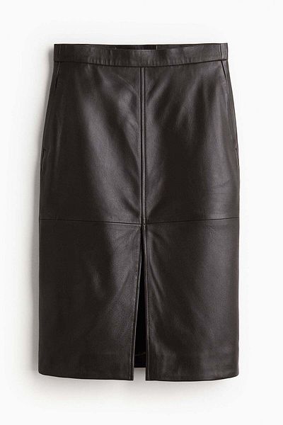 H&M Leather pencil skirt