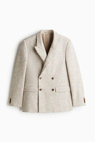 H&M Loose Fit Double-breasted jacket