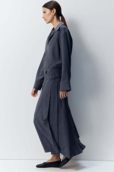 H&M Pleated A-line skirt