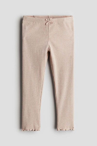 H&M Ribbed cotton leggings