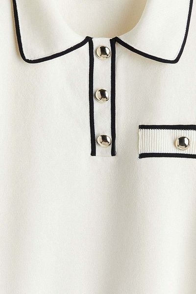 H&M Collared knitted top