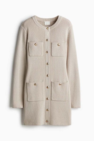 H&M Pocket-front knitted dress