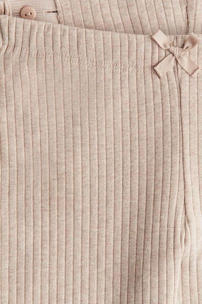 H&M Ribbed cotton leggings