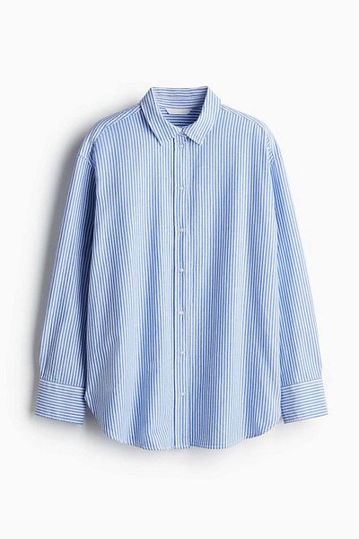 H&M قميص أكسفورد كبير الحجم