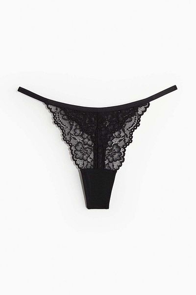 H&M 3-pack lace tanga thong briefs