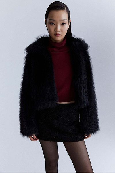 H&M Glittery mini skirt