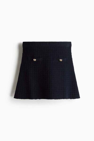 H&M A-line moss-knit skirt