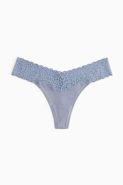 H&M 3-pack lace thong briefs
