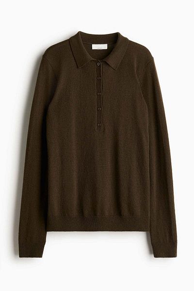 H&M Wool-blend polo shirt
