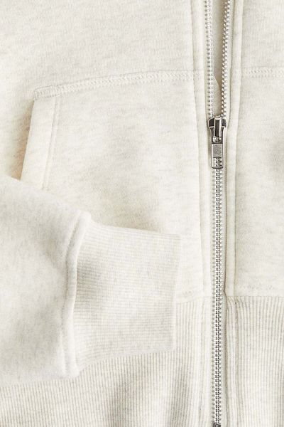 H&M Cropped zip-through hoodie