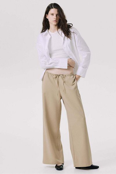 H&M Twill drawstring trousers