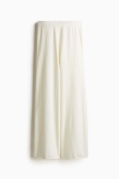 H&M Bouclé-knit trousers