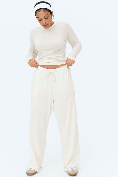 H&M Washed cotton sweatpants