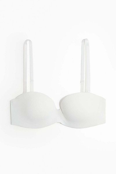 H&M Padded microfibre balconette bra