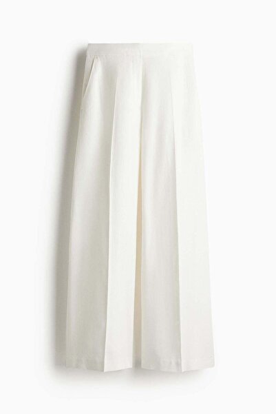 H&M Wide linen-blend trousers