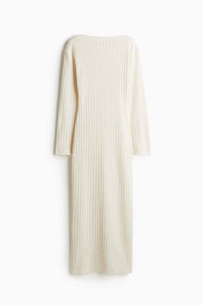 H&M Hole-patterned maxi dress