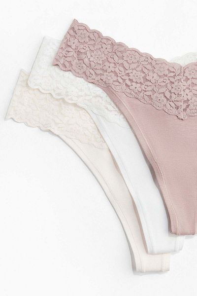H&M 5-pack lace thong briefs