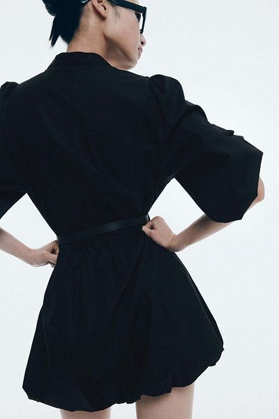 H&M Belted bubble-hem dress