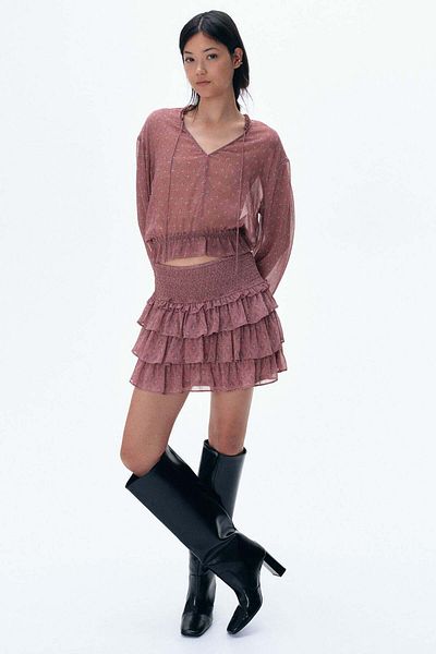 H&M Tie-detail blouse