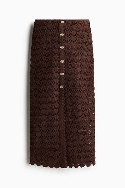 H&M Crochet-look skirt