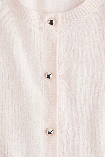 H&M Short-sleeved fine-knit cardigan