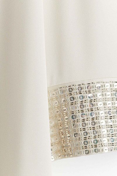 H&M Embellished-cuff satin kaftan