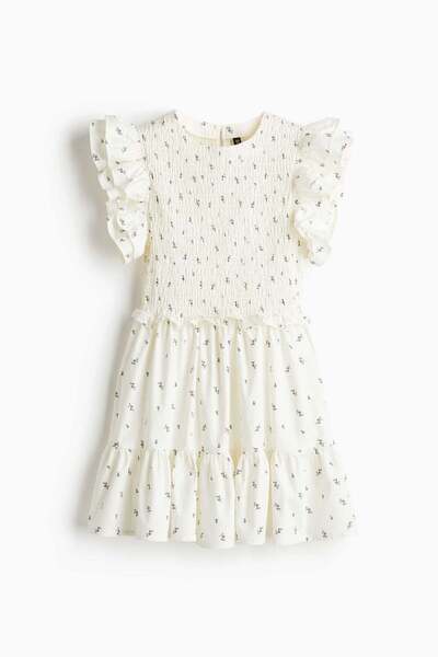 H&M Flutter-sleeved poplin dress
