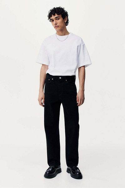 H&M جينز فضفاض