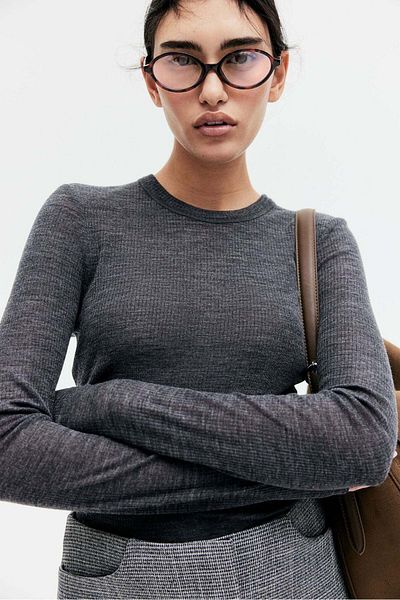 H&M Rib-knit wool top