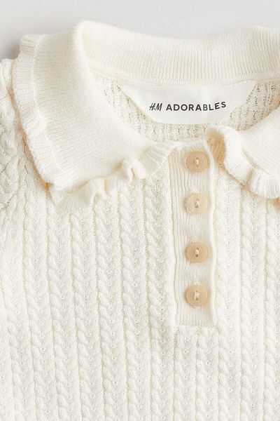 H&M Cable-knit cotton top