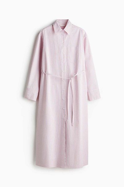 H&M Tie-belt shirt dress