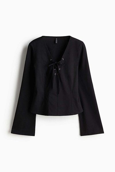 H&M Lacing-detail top
