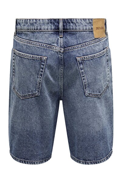 Only & Sons Jeans-Shorts ONSFADE Mittlere Taille Locker geschnitten Shorts