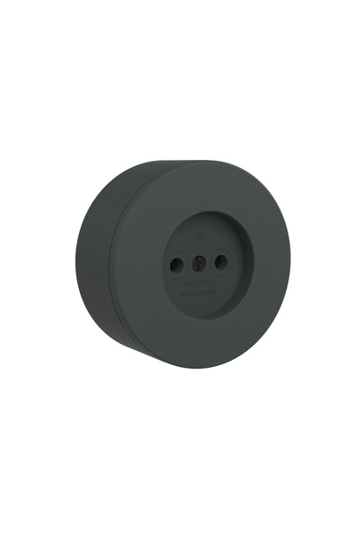 OVİVO Ovivo Xone Antrasit Sıva Üstü Topraklı Priz