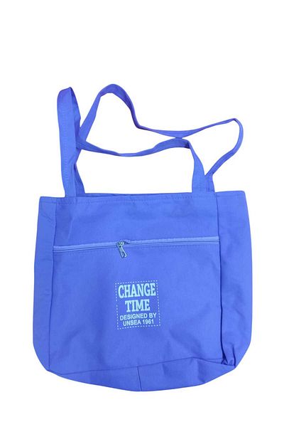 ONC Women's Lilac Fabric Tote Zippered Casual Hand Shoulder Bag