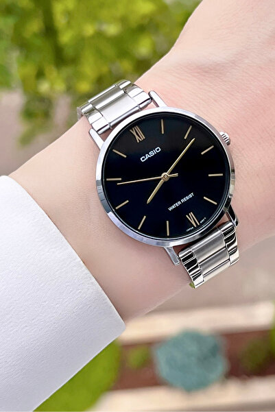 Casio Silver Color Women's Wristwatch with Black Cord