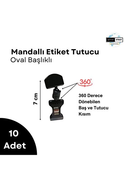 Şeffaf Etiket Držač etiketa sa zaključavanjem, praktičan držač etiketa za tac...
