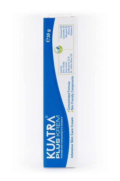 KUATRA Plus Repair Cream - Pure Lavender Essential Oil with Coenzym Q10, Vitamin E and St. John's Wort Extract