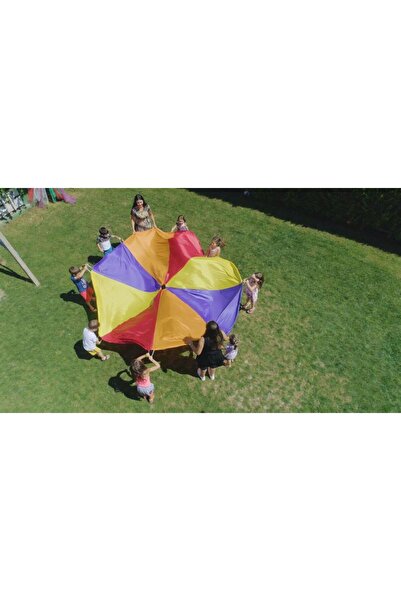 Genel Markalar Paraşüt Aktivite Oyunu Çap:3,5mt-gökkuşağı Paraşüt