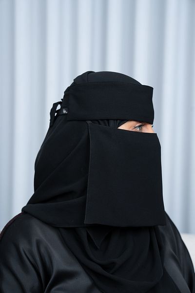 LAVİNİA women angled reinforced rubber niqab 12×7 (inch)