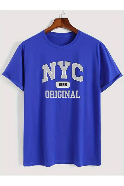 uyguntarz Μπλουζάκι NYC Printed Unisex Oversize