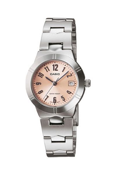 Casio Silver Color Women's Wristwatch with Powder Cord