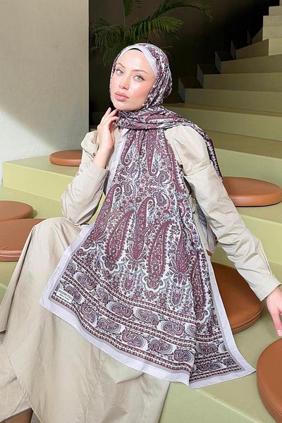 lamelif.com Piatră de șal moale cu model retro burgundă