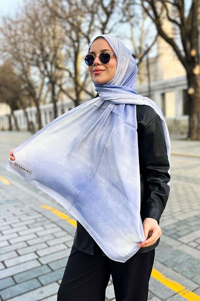 EVERMORE Şal Elegance - Model nor - EM016-16 - Albastru