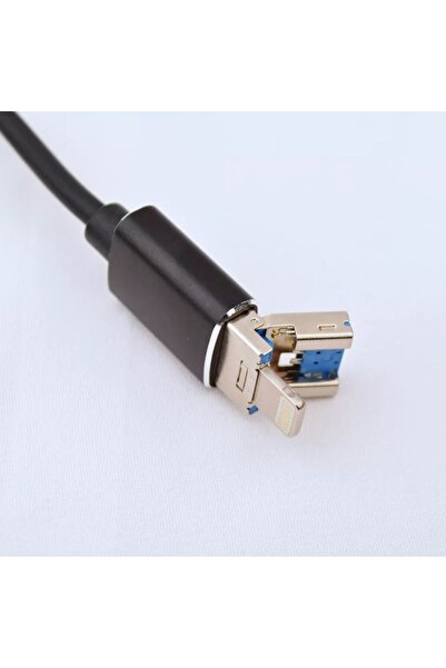 Techmaster Iphone Lightning 2 Usb 2.0 Type-c Kulaklık Ve Şarj Giriş Adaptör