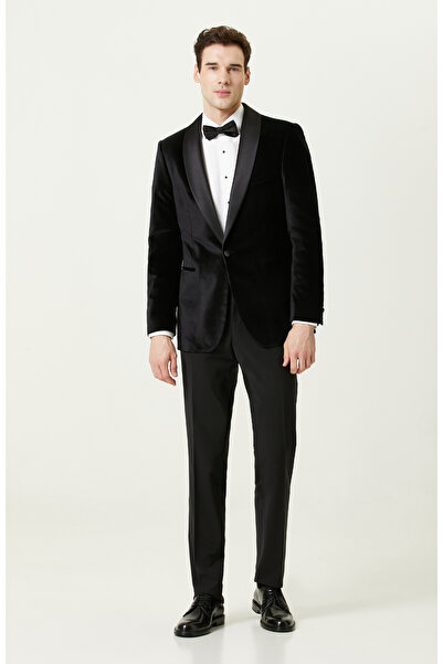 Network Siyah Yün Smokin Pantolon