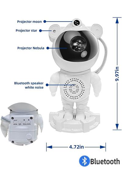AWH Astronaut Light Projector – Starry Night Projector with Timer and Remote Control