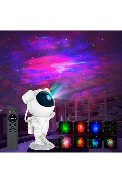 AWH Astronaut Galaxy Light Projector  Space Buddy Night Light with Remote Control Timer